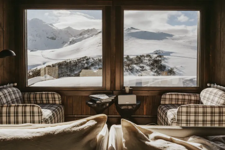 Fireside living area, La Mesada